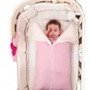 Śpiwory Urodzony śpiwór dziecięcy zimowy dzianinowy wózek dla dziecka koc odpowiedni do urodzonego wełnianego wełniania torby dziecięcej śpiwora śpiwora 231214