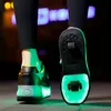 Туфли для детей, детские кроссовки для катания на роликовых коньках со светодиодной подсветкой, кроссовки для девочек, уличные спортивные теннисные кроссовки для мальчиков, размеры 29-40