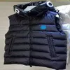 Mens para baixo colete moner parkas casaco com capuz outerwear à prova dwaterproof água para homens e mulheres blusão grosso curto sem mangas destacável