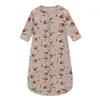 Coton bébé à manches longues sac de couchage enfants pyjamas anti-coups de pied cocon pour enveloppe née sac de couchage literie pour 0-18 M 240112