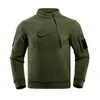 Jachtjassen Heren Winter Tactisch Polar Fleece Militaire trui met capuchon Topkwaliteit Verdikt Warm Winddicht Outdoor Wandelen