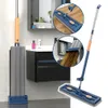 Mops 42CM Large Flat Mop Hands Free Floor 137cm Long Handle 2Reusable Home Windows 360°Rotating With Pad Clea J1X2 231215