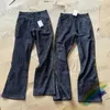 Jeans da uomo Kapital Velluto a coste Gemstone Washed Flare Pants Uomo Donna 1 1 Pantaloni in denim oversize di alta qualità T231215