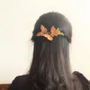 Elegant Gradient Embroidered Butterfly Hairpin Antique Fairy Beautiful Bow Side Clip Handmade