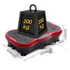 Steppers 200 kg exercice fitness mince machine de vibration formateur plaque plate-forme corps shaper télécommande avec bandes de résistance stock américain 231214