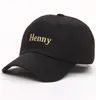 Henny Borduren Papa Hoed heren dames slouch Katoenen Baseball Cap gebogen snavel VERSTELBARE GESP RETRO ZOMER6712189