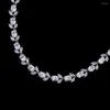 Necklace Earrings Set Luxurious Full 5A Cubic Zirconia Bridal Y Wedding Earring Women Prom Party CN10293