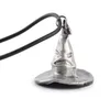 Classic Hogwarts School Magic Metal Cap Hat Pendant Necklaces Leather Chain To bring You A Magical experience Power Jewelry284p