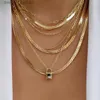 Pendant Necklaces Vintage New Gold Color Multiple Styles Necklace For Women Boho Tren Multi-Layer Crystal Pendant Necklaces Set Jewelry GiftsL231215