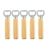 Openers Portable Quick Wooden Handle Bottle Opener Drink Beer Cap Lid Bar Tool Woodens Handles Bottles Openers Drop Delivery Home Gard Dh7Kw