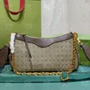 Ophidia dżinsowa torba na ramię designerka torba łańcuchowa pasek crossbody cross do ciała torebka torebka kobiet portfel mody klasyczny vintage pochette fencefind