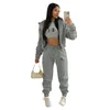 Women Tracksuits Designer jogging Suit 2 Piece jackets coats Pants Set Casual Sportswear Solid Color Biker Suits Plus Size Ladies Clothes