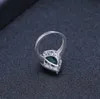 خواتم الزفاف GEM'S Ballet Natural Green Vice Gemstone Rop Ring 925 Sterling Silver Vintage Ring for Women Anniversary Fine Jewelry 231214