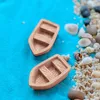 Garden Decorations DIY Ornaments Accessories Resin Craft Retro Wood Boat Model Figure Toys Micro Decoration