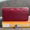 Womens Luxury Genuine Leather long classic purses Designer quality wallets passport card holder wallet pouch Purse