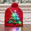 Forniture decorative natalizie per bambini adulti cappelli natalizi lavorati a maglia cappelli colorati che emettono luce cappelli natalizi per anziani di fascia alta