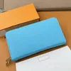 Wallet Designer Purse for Women Card Holder Genuine Leather Wallet Large Capacity Anti theft Long Zipper Coin Bags