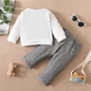 Clothing Sets 3-24 Months Infant Boy Formal Occasion Suit Newborn Baby Boy Long Sleeves Pants Gentleman Outfit Birthday Party Costumes