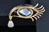 Broches broches kioozol sexy bleu noir grand yeux micro incruste cubic zirconia broche pour femmes accessoires de bijoux vintage cadeaux 161 6587889