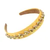 Korean Style Plastic Fashion Frosted Wide Headband Personality DIY Colorful Crystal Hair Bands For Women Accessories