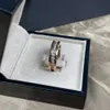 Anillos de racimo 925 plata esterlina brillante anillo de diamantes de una sola fila hombres y mujeres compromiso regalo de moda joyería de gama alta326t