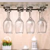 Küche Lagerung Eisen Kreative Für Bar Unter Schrank Aufhänger Stemware Halter Wein Glas Tasse Regal Rack