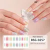 luxury nail polish strip set with 1 nail file for nail stickers full nail wraps, gel nail strips