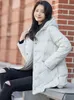 Mulheres Down Parkas Janveny Inverno 90% Duck Down Casaco Mulheres Ultra Light Puffer Feather Jacket Com Capuz Outono Mid-Long Casual Leve Feminino Parka 231214