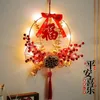 Dekorativa föremål figurer röd porslin förmögenhet hängande kinesiska lykta år hänge heminredning lycka ornament dörr kinesisk knut välsignelse festival 231214