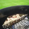 Bottiglie di stoccaggio Cestino per carbone per barbecue Porta bricchetti per utensili Griglia resistente alle alte temperature in acciaio inossidabile