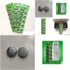 Batteries 500Pcs Per Lot Lr1130 Ag10 Button Cell For Watches Lights Toys 10Pcs/Card Drop Delivery Electronics Charger Dhwxh