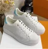 Time Out Sneaker Women Platform Calf Leather Shoes Embossed Bleu White Denim Designer shoes Patchwork Trainers Rubber Flat Outsole Shoes