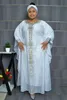 Ethnic Clothing African Womens Wear Muslim Lace Boubou Dashiki Traditional African Clothing Ankara Evening Dress Headpiece 231214