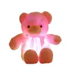 La bambola di peluche dell'orsacchiotto LED luminoso colorato gioca il regalo di Natale per bambini del giocattolo farcito Kawaii Light Up