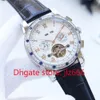 Zegarek męski mechaniczny zegarek luksusowy projekt pp w pełni automatyczny ruch mechaniczny Tourbillon Sport Sport Rekorys Sapphire Mirror Waterproof, RR