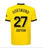 2023 2024 Dortmund futbol formaları Reus Reyna Kamara Hummels Adeyemi Brandt ev uzakta Özel Gömlek Tehlikesi Ryerson Bynoe-Gittens Kids Kit Futbol Üniformaları