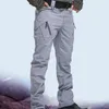 Calças masculinas Baggy Cargo Trendy Casual Parachute Pant Loose Fit Harem Joggers com Bottoms Sweatpants Exercício