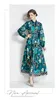 Boutique femmes robe imprimée 2024 printemps automne robe Maxi haut de gamme mode dame rétro imprimé robes longues robe à manches longues robes de piste de soirée
