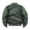 Mäns jackor Stylish Cloth Up Military Coat Baseball Flight Pilot Coats Rib Sleeve Thick Windbreaker Man Outwear Tops