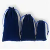 Мешочки для ювелирных изделий, 100 шт., высококачественная бархатная сумка для украшений на шнурке для хранения и упаковки подарочных украшений