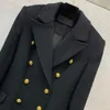 Marca casaco feminino designer casaco de manga longa jaqueta moda logotipo botão decoração blusão quente lapela pescoço cardigan dezembro 15 novo