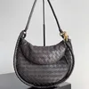 Botte Venetas Bolso de hombro Bolsos de cuero para mujer Gemelli Bolso Gemelli de alta calidad Cuero de piel de cordero flexible Moda 2023 Bolsos de hombro para mujer Dos bolsillos pequeños Luxur HBBN