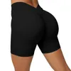 Shorts actifs Solide Low Rise Deep V Skinny Yoga Skinny