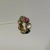 Anéis de casamento Personalidade anel de cabeça de leopardo vintage para fazer antigo anel de tendência exagerada medieval 231214