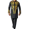 Ethnic Clothing 2 PCS Kaftan Outfits African Dresses For Men Africa Set Dashiki Robe Africaine Fashion Tracksuit Clothes
