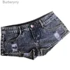 Shorts pour femme nouvelles femmes taille basse Sexy Denim Jeans Shorts courts boîtes de nuit bars et plages L231215