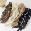 Bufandas de encaje bufanda de algodón mujeres primavera verano envoltura cabeza costura triángulo chal cuello babero fino
