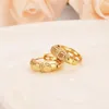 New Design big Hoop Earring Fine Gold GF ed Earings For Women Girls Romantic punk party Jewelry Wedding Gift258T