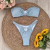 Dames Badmode Bandeau Bikini Micro Bikini Set 2023 Dames Badpak Sexy Vrouwelijke String Badmode Badpak String Biquini Badpakken T231215