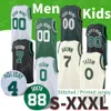 Benutzerdefinierte Queta 88 0 Jayson Basketball-Trikot 7 Jaylen Tatum Brown 12 Grant Williams Robert Williams III 42 Al 9 Derrick Horford Pritchard Kinder Herren Weiß Grün S-XXXL